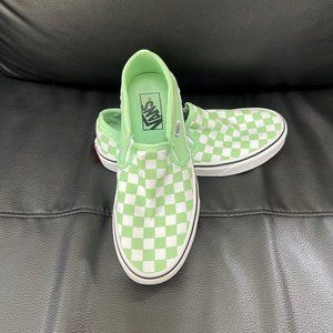 VANS - CHECKERBOARD SLIP-ON - MINT GREEN